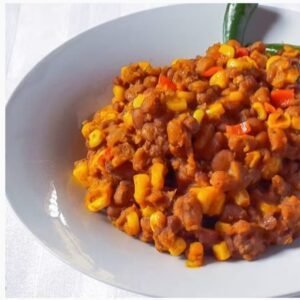 Beans & corn porridge (adalu)